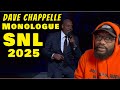 Dave Chappelle Stand Up Monologue 2025 SNL REACTION