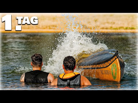 ☠️😱Das 1. KANU SINKT nach UNFALL an TAG 1 der XXL KANUTOUR! - Trymacs