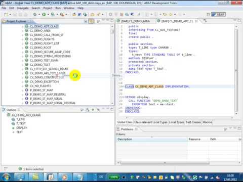 ABAP in Eclipse Tutorials - Adding new objects to the ABAP Project