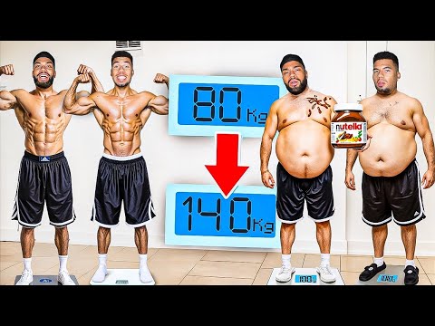 WER NIMMT SCHNELLER ZU IN 24 STUNDEN CHALLENGE !!! (100.000 KALORIEN)