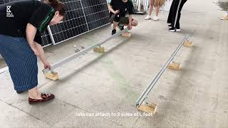 L foot solar mounting system demo by Solaracks #solarmounting #solarra