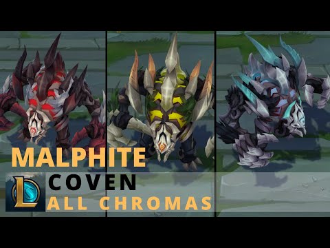 Coven Malphite All Chromas - League of Legends