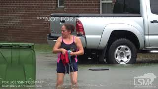 6 19 18 Port Arthur, Texas Flash Flood Stalls Cars And Floods Neighborhoods