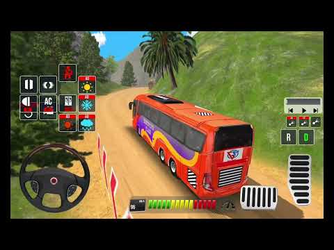 Offroad Coach Bus Driving Simulator 3D - Real Uphill Bus Drive 2024 - Bus Game Android Gameplay