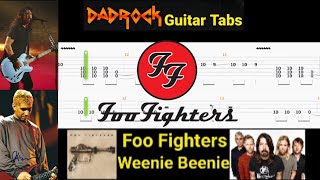 Weenie Beenie - Foo Fighters - Guitar + Bass TABS Lesson