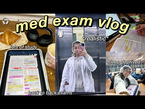 MBBS EXAM WEEK *real*👩🏻‍⚕️📚~ back to back exams, sleep deprived, failing?