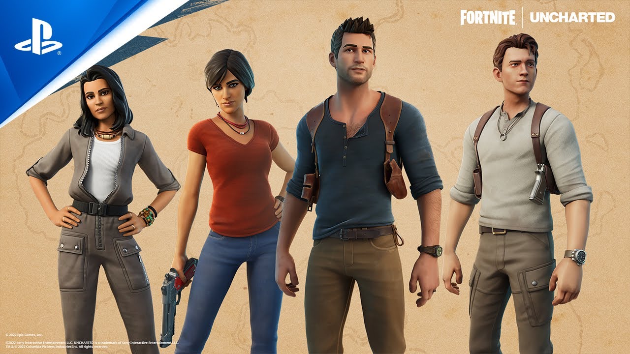 Find your Fortune on the Fortnite Island with Nathan Drake and Chloe Frazer  from the Uncharted Series – PlayStation.Blog