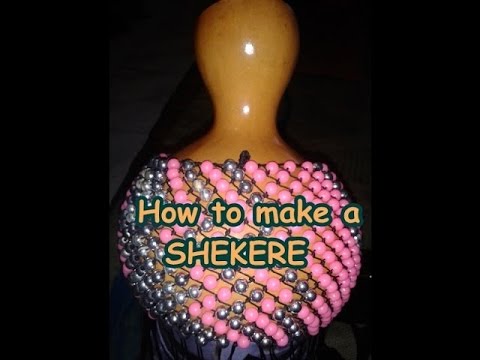 How to Make a Shekere ||African Gourd  Bead Shaker/Percussion|| DIY Project