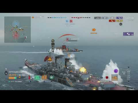 Secondary Colombo and Kraken 1000 - World of Warships Legends Stream Highlight