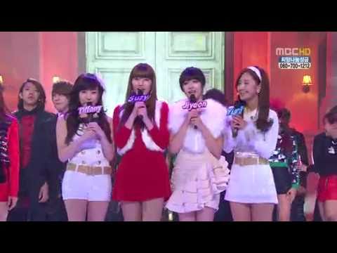[HQ] 101225 Christmas Special @ Music Core SNSD with All Groups - Jingle Bell Rock