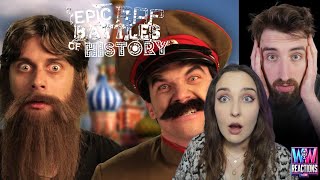Girlfriend watches THE BEST Epic Rap Battle of History for the first time!! Rasputin vs Stalin