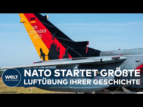 MEGA-MANÖVER "AIR DEFENDER 23": Nato-Luftkräfte proben militärischen Ernstfall über Deutschland