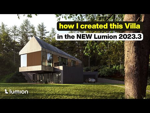 How I Created This Villa Exterior 3D Render in the NEW Lumion
