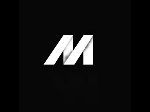 How to design M Logo ( Step by step Tutorials )