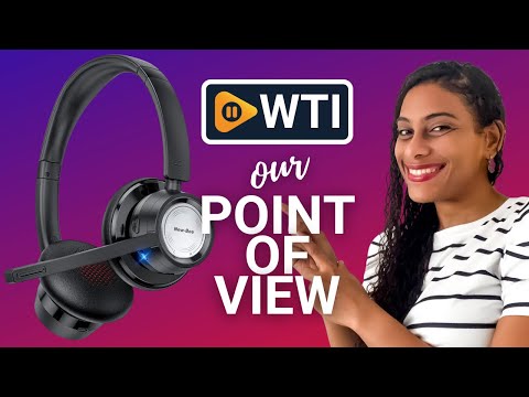 New bee Wireless Headset Bluetooth Headset with Noise Cancelling Microphone 20hrs Talk time & Mute Button for Work/PC/Office/Zoom/Skype (Include USB Dongle) Black BH58 - WTI product video review