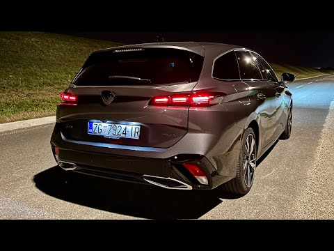 Peugeot 308 SW 2023 bei Nacht – VERRÜCKTE LED-Leuchten, AMBIENT-Licht und i-Cockpit-Ansichten