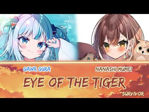 Mumei and Gura sing  - Eye of the Tiger by Survivor (Duet)