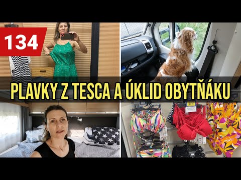 VLOG | ŠATY A PLAVKY Z TESCA | ÚKLID V OBYTŇÁKU