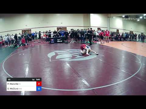 65 Lbs Semifinal - Pierson Manville, Pennsylvania Vs Smokey McClure, Ascend Wrestling Academy 3729