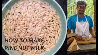 Pine nut Milk/How To Make Pine Nut Milk.