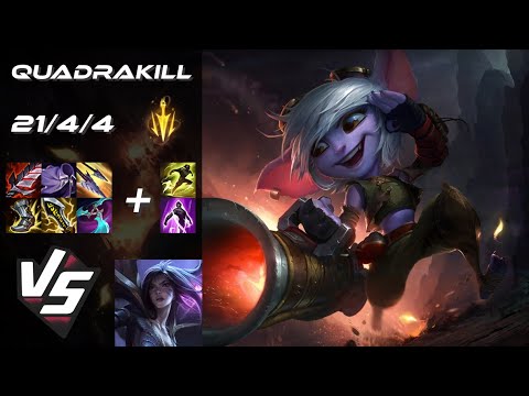MID Tristana vs Kai'Sa [QUADRAKILL] - EU Challenger Patch 25.S1.6