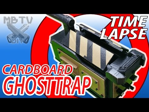 Ghostbusters Movie Full Timelapse DIY Cardboard Ghost Trap Fully Mechanized