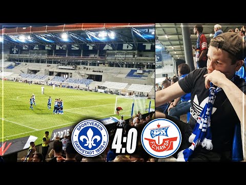 4:0 KLATSCHE... STADIONVLOG: Darmstadt - Hansa Rostock | Bittere Auswärtsfahrt | Stadion Vlog
