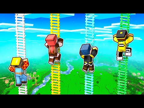 SALGO LE SCALE ALTISSIME COLORATE CON I MIEI AMICI! - MINECRAFT