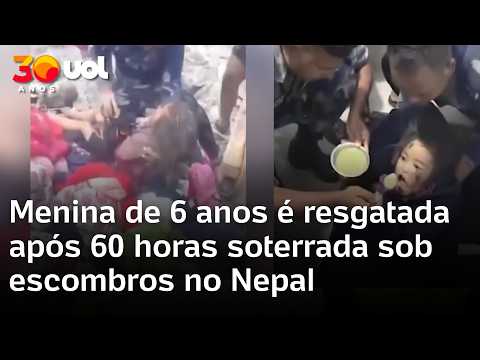 Nepal: menina de 6 anos é resgatada viva após 60 horas sob escombros