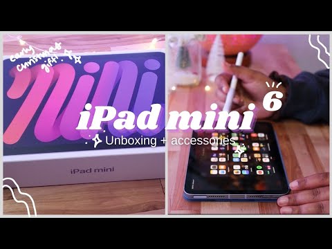 2021 iPad Mini 6 Purple + Accessories Unboxing | Early Christmas Gift and first look!