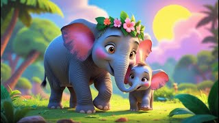 &quot;My Mama, My Shade 🐘 | A Heartwarming Elephant Poem for Kids | Jungle Baby &amp; Mom Love&quot;