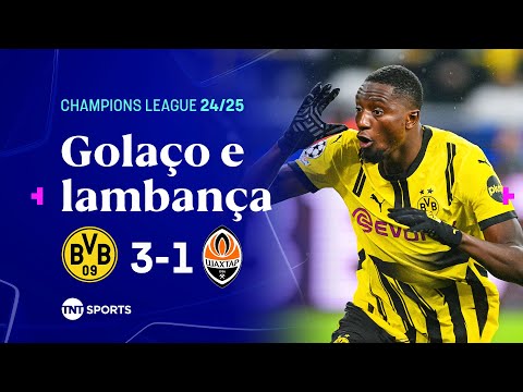 Gols e lances de Borussia Dortmund x Shakhtar Donetsk