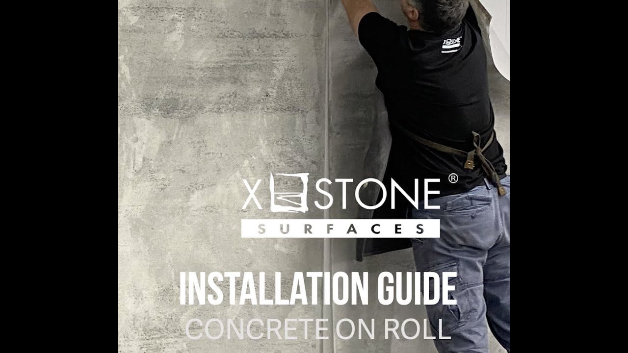 cum să instalați beton pe o rolă - suprafețe rollbeton xstone