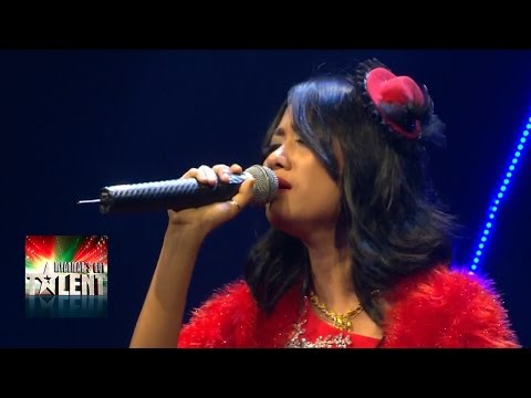 Singer El Thet Htar Mon Semi Final Audition On Myanmar's Got Talent 2015 Season 2