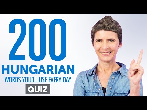 Quiz | 200 Hungarian Words You'll Use Every Day - Basic Vocabulary #60