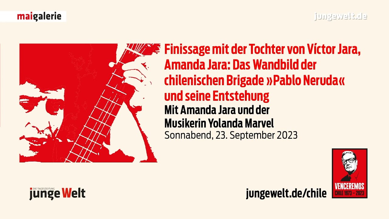 Finissage mit Amanda Jara: »Das Wandbild der chilenischen Brigade ›Pablo Neruda‹«