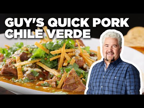 Guy Fieri's Quick Pork Chile Verde