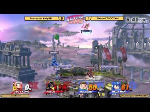 DBA2 Smash Wii U - Marcus & KirbyKid vs Blink & TLOC Denti - Losers Bracket