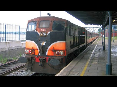 Ireland: Cobh, an Iarnród Éireann Class 181 diesel loco runs-round after arrival from Cork