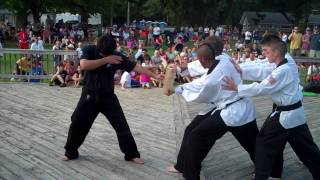 preview picture of video 'Alton Martial Arts Blindfold Board Break Demo'