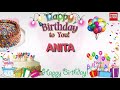 Happy Birthday ANITA Birthday Song Best Wishes