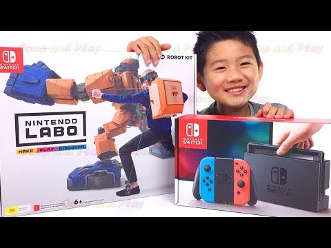 Lets check out the Nintendo Labo Robo Kit, Make Play Discover by Isaac