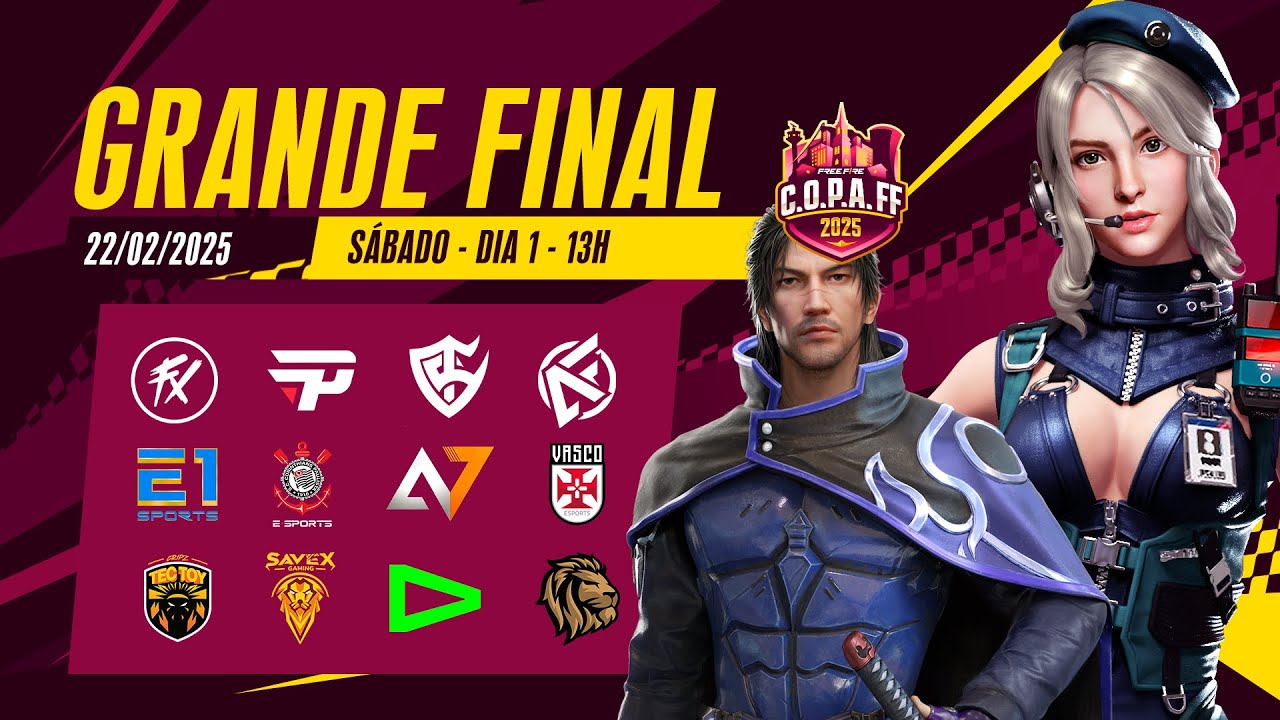 C.O.P.A. FF🚨 PRÉ-LBFF 🏆 FINAL DIA 1 | LBFF 🚨 #freefire