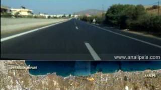 preview picture of video 'Real Driving by Car from Heraklion to Analipsi Hersonisos Crete(full)'
