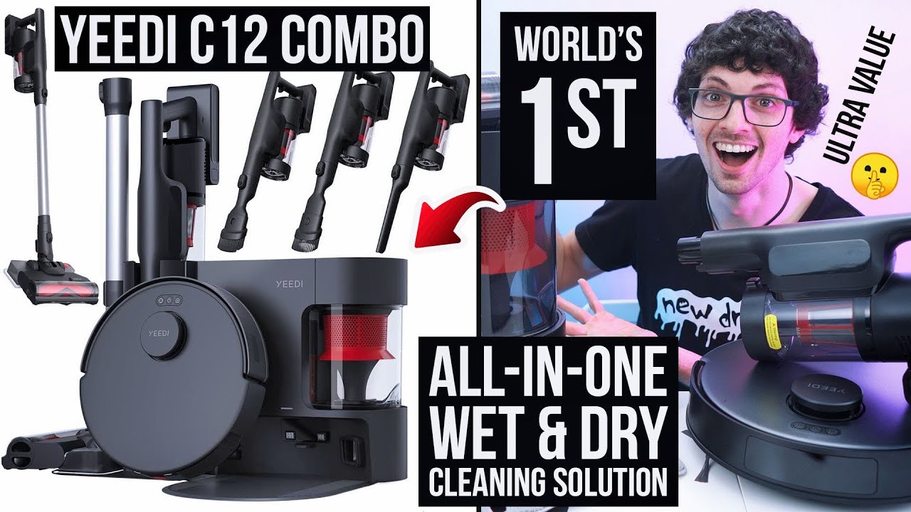 The World’s 1st All-In-One Whole-House Cleaning Solution! - YEEDI C12 COMBO Review & Test (Bagless)