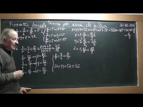 2/2 Lectia 1692 Clasa 6 - Proportii derivate - Ce este o proportie? Tema pentru acasa la algebra