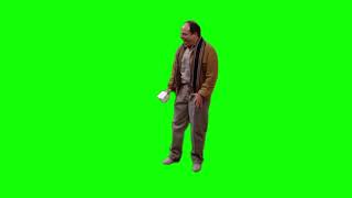 George Constanza "we're living in a society" green screen