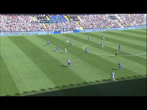 Gol de Saviola (1-0) en el Málaga CF - Levante UD  Jornada 4