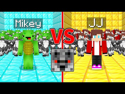 Mikey Spikey - Mikey WEREWOLF ARMY vs JJ WEREWOLF ARMY in Minecraft (Maizen)