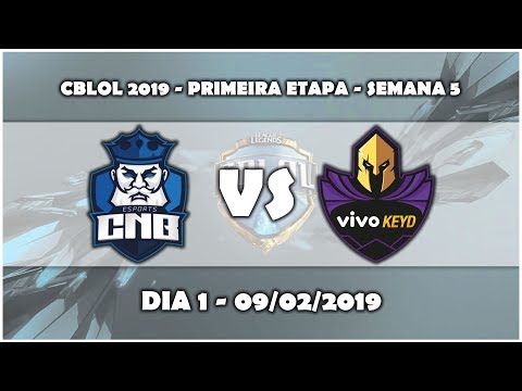 CBLOL 2019 - CNB VS Vivo Keyd (Highlights) - Semana 5 - Dia 1